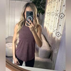 Lululemon Women’s Fast As Light Singlet Tank Heathered Bordeaux Drama